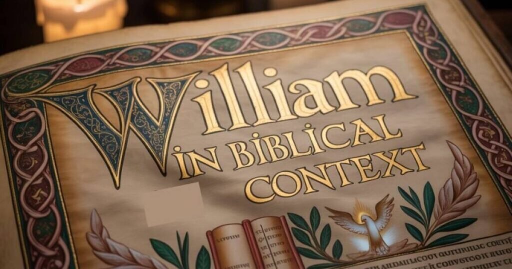 The Biblical Meaning of William: More Than Just a Name