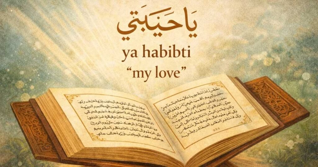 The Word Habibti Meaning in Arabic With Examples ; Meaning Vibes