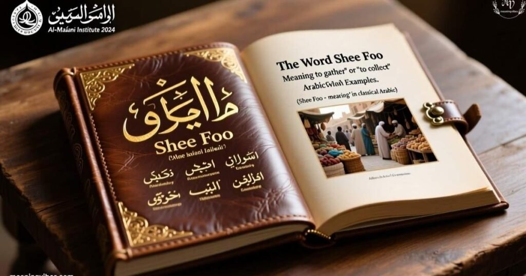 The Word Shee Foo Meaning in Arabic With Examples ; Meaning Vibes
