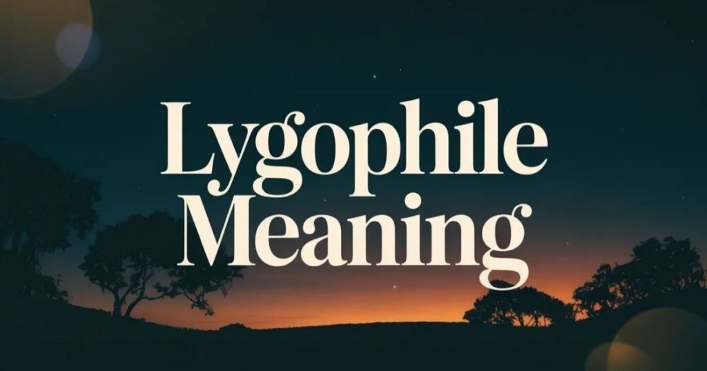Lygophile meaning: A Poetic Word For Lovers of Darkness