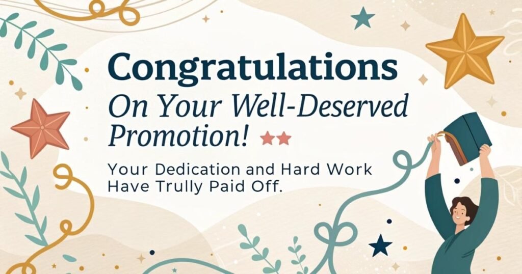 Creative congratulations on Your Promotion Ideas