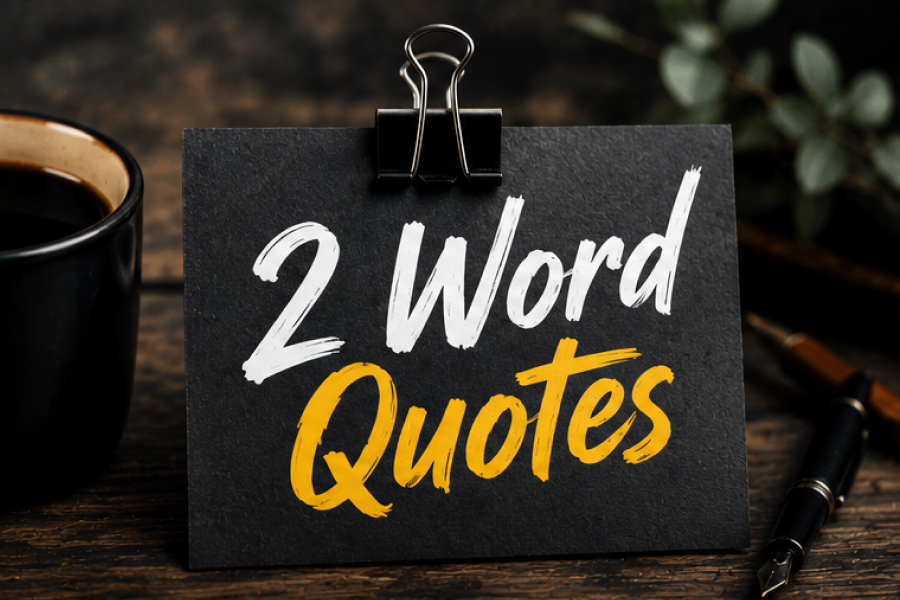 2 Word Quotes