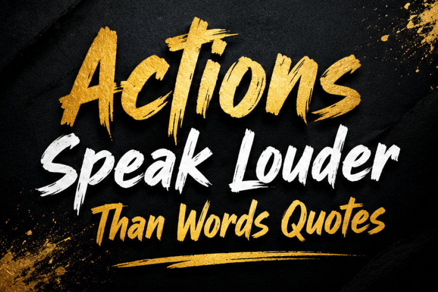 Actions Speak Louder Than Words Quotes