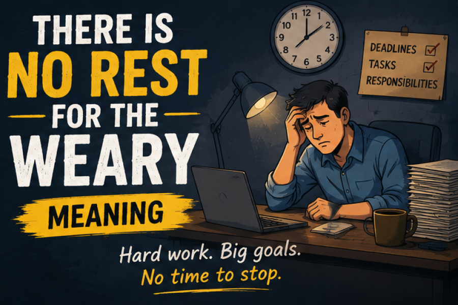 No Rest For The Weary Meaning